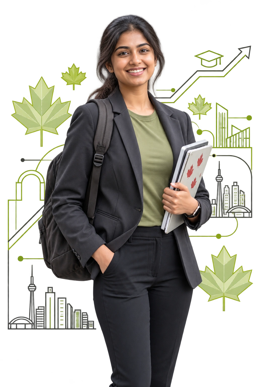 Student studying in Canada
